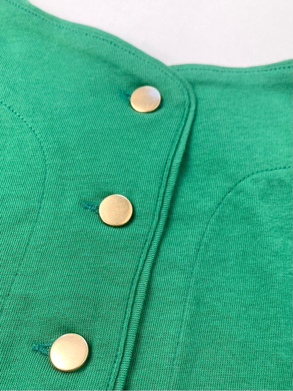 Nation LTD NWT Brya Organic Cotton Gold Button Tank Top Loden Green S - Picture 9 of 9